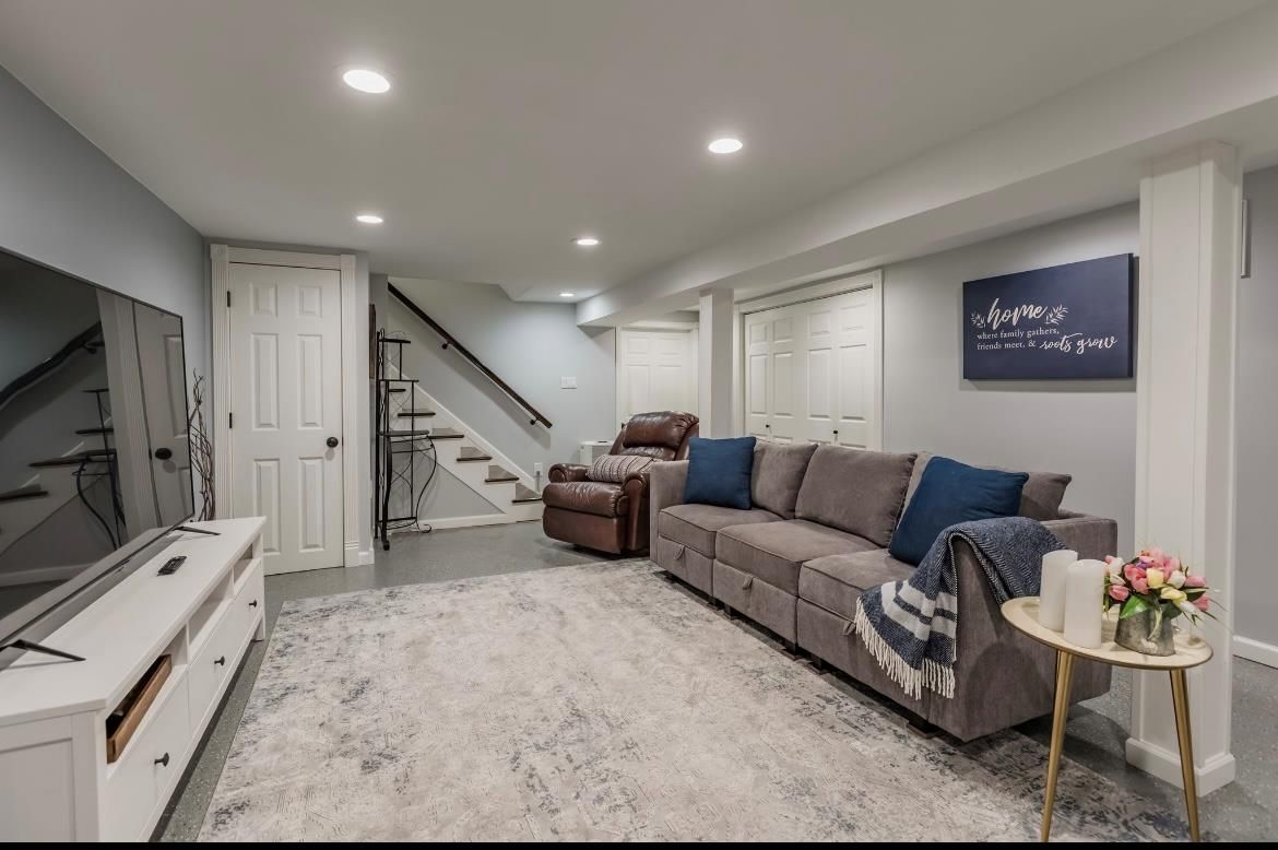 Interior, Living room, Recessed Lighting