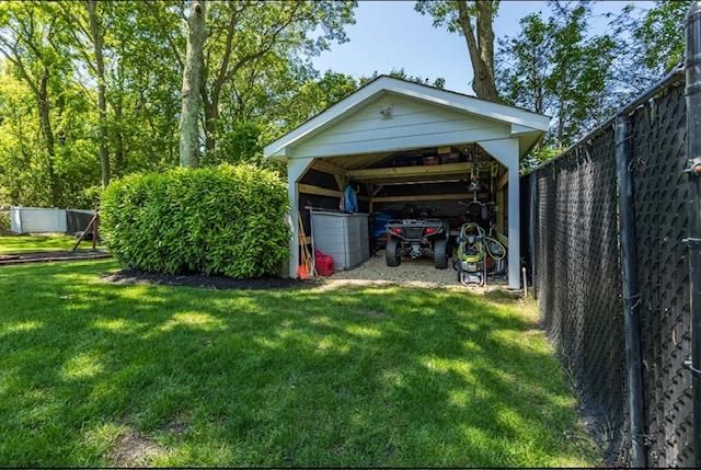 Backyard, Detached Garage, Exterior