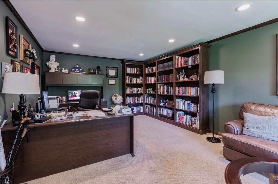 Home Office, Interior, Recessed Lighting