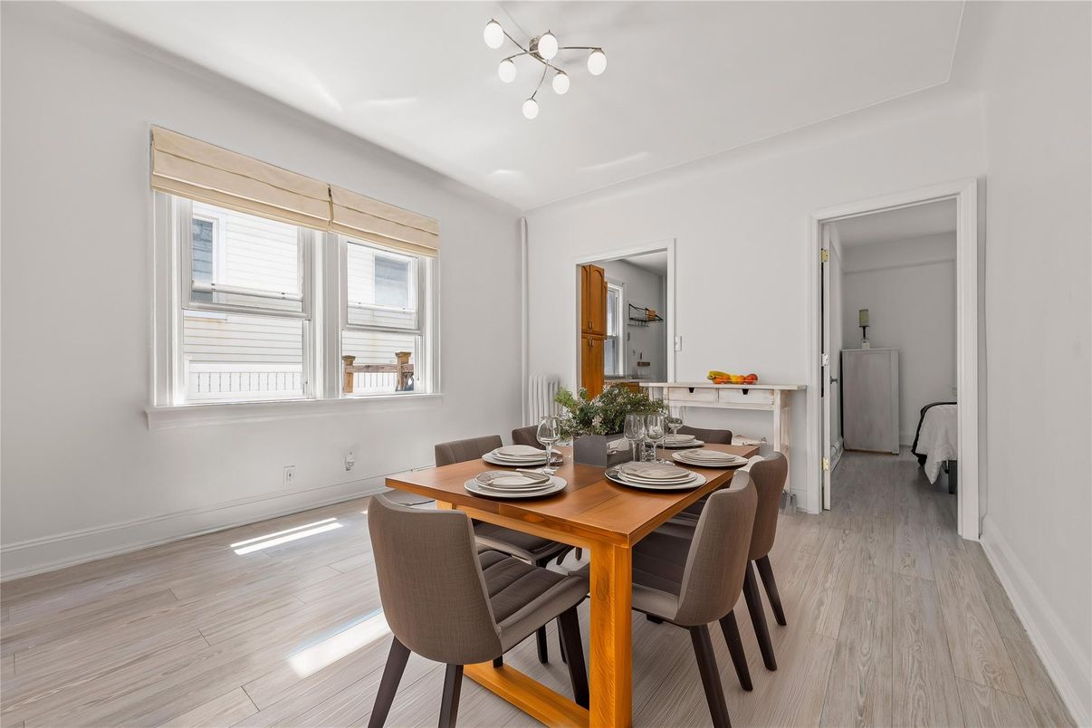 Dining room, Interior, Wood Texture Flooring
