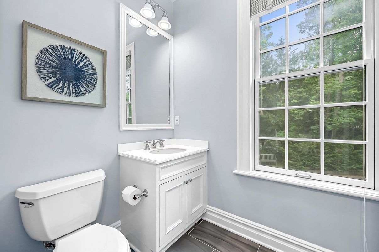 Bathroom, Interior, Wood Texture Flooring