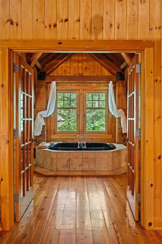 Bathroom, Interior, Wooden Beams, Wooden Ceilings, Wood Texture Flooring, Wooden Walls
