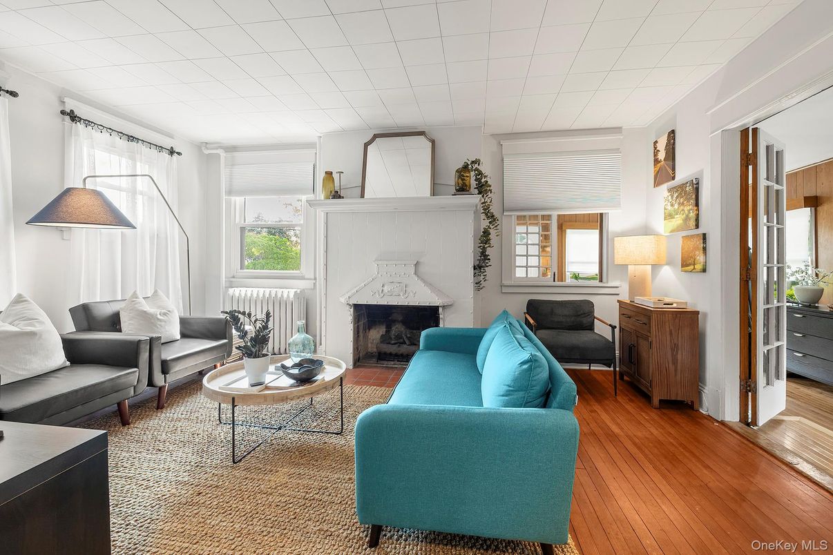 Fireplace, Interior, Living room, Wood Texture Flooring