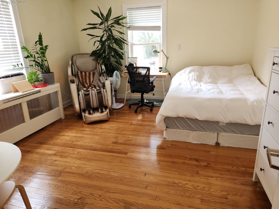Bedroom, Home Office, Interior, Wood Texture Flooring