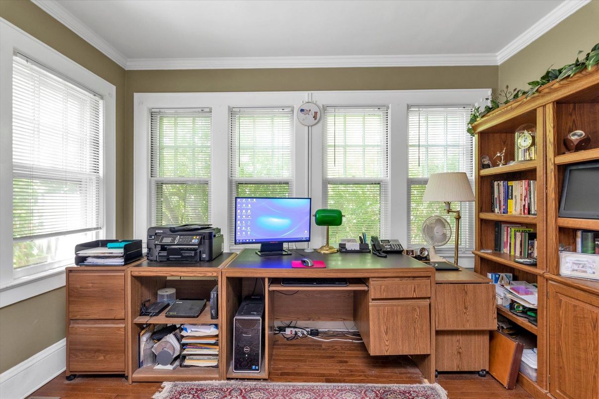 Home Office, Interior, Wood Texture Flooring