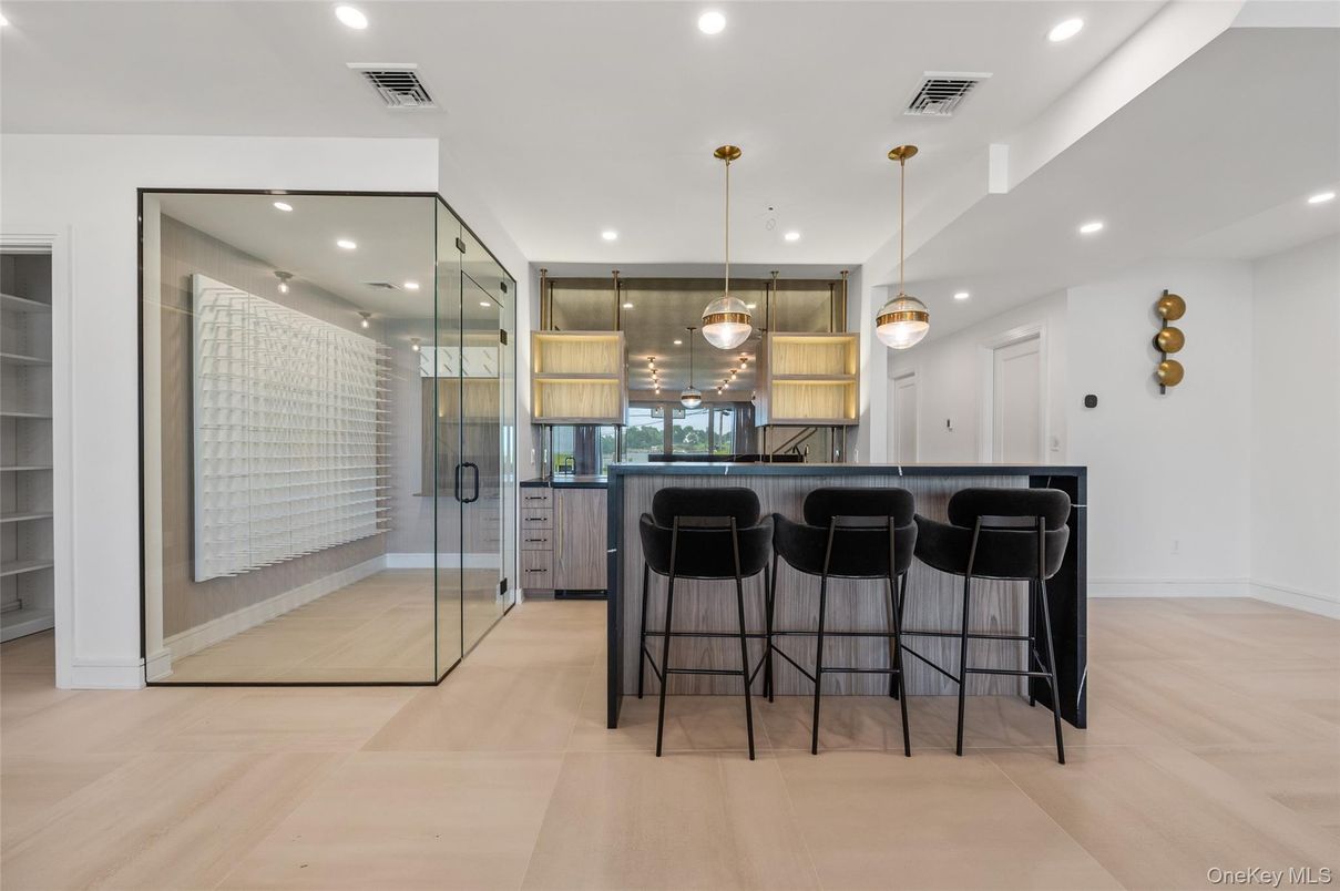 Interior, Pendant Lights, Recessed Lighting, Wood Texture Flooring