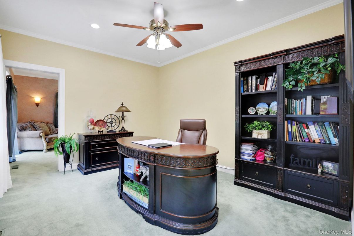 Home Office, Interior, Recessed Lighting