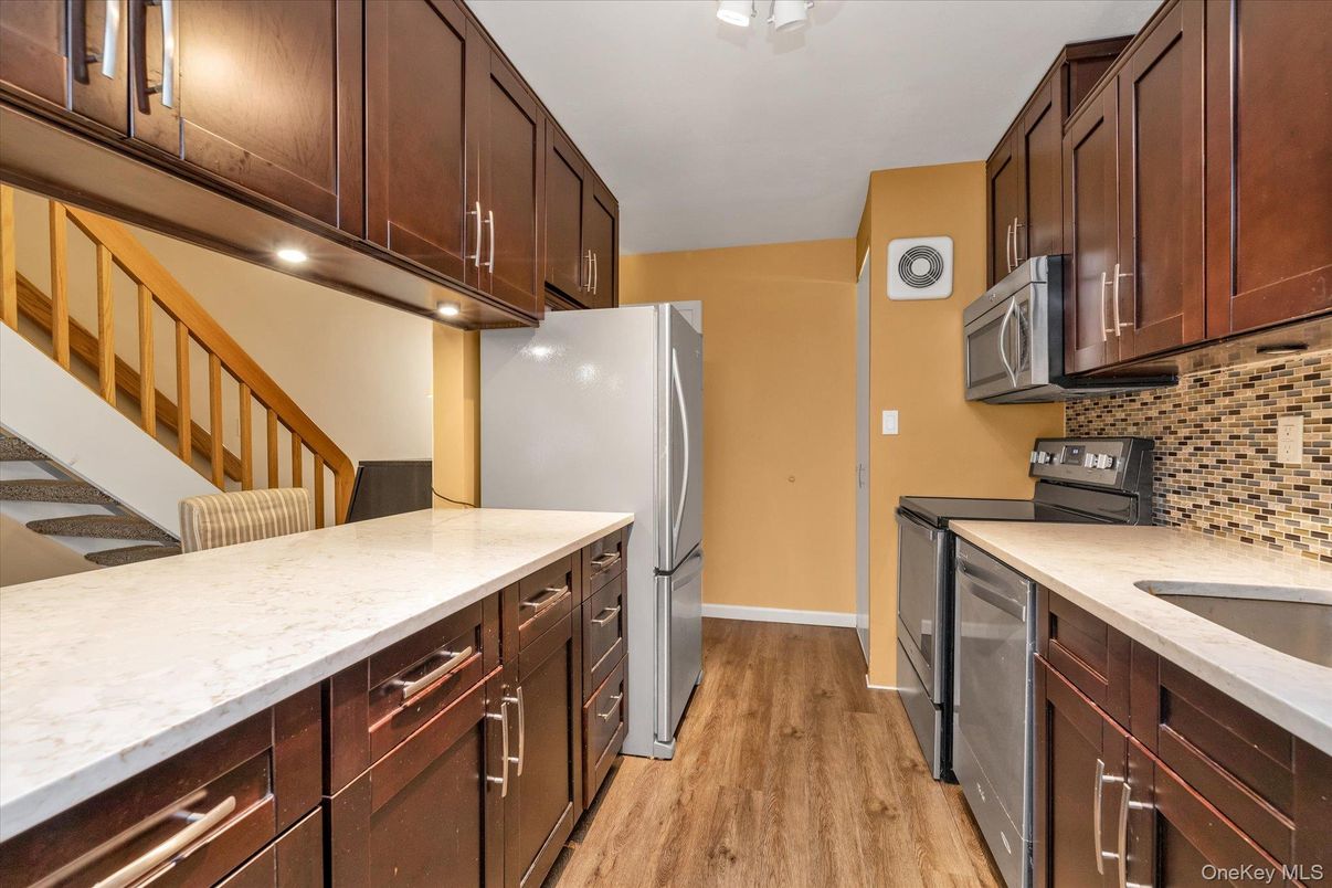 Interior, Kitchen, Wood Texture Flooring