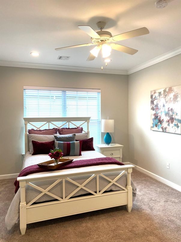 Bedroom, Interior, Recessed Lighting