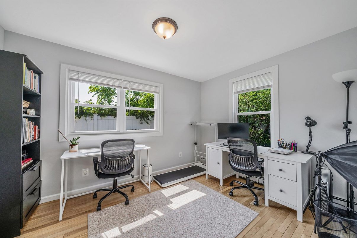 Home Office, Interior, Wood Texture Flooring