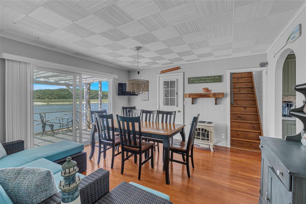 Dining room, Interior, Water, Wood Texture Flooring