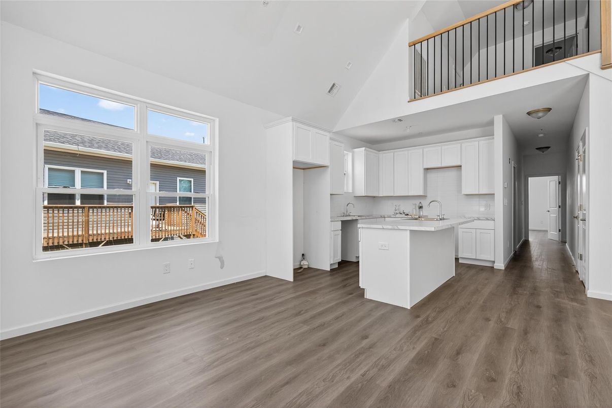 Interior, Kitchen, Wood Texture Flooring