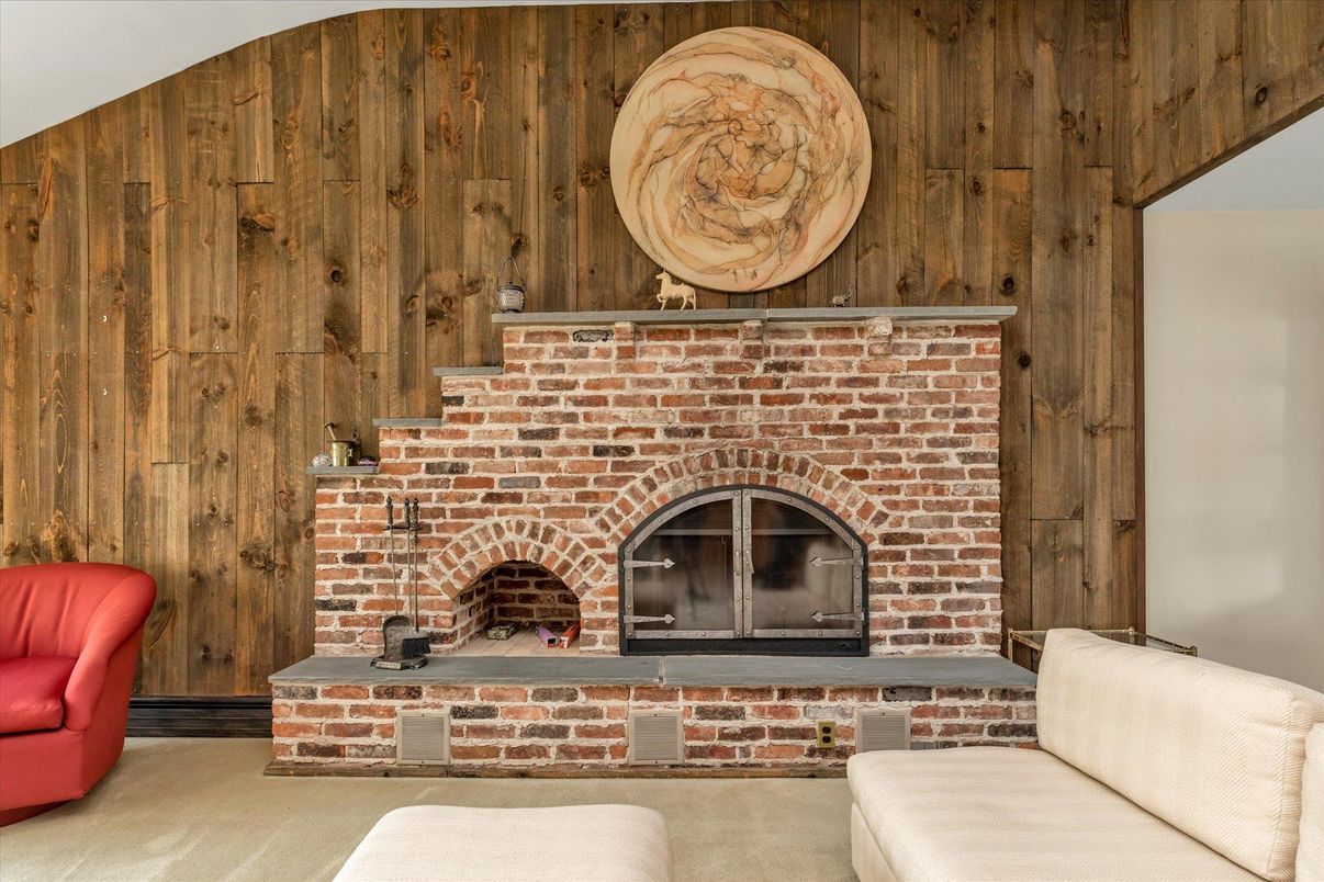 Fireplace, Interior, Wooden Walls