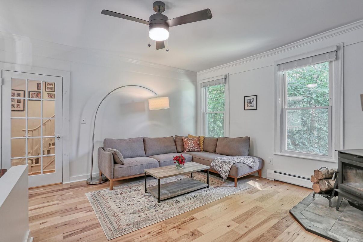 Fireplace, Interior, Living room, Wood Texture Flooring