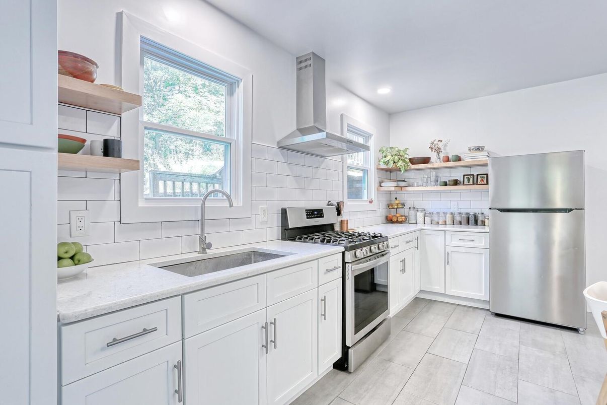 Interior, Kitchen, Recessed Lighting, Stainless Steel Appliances