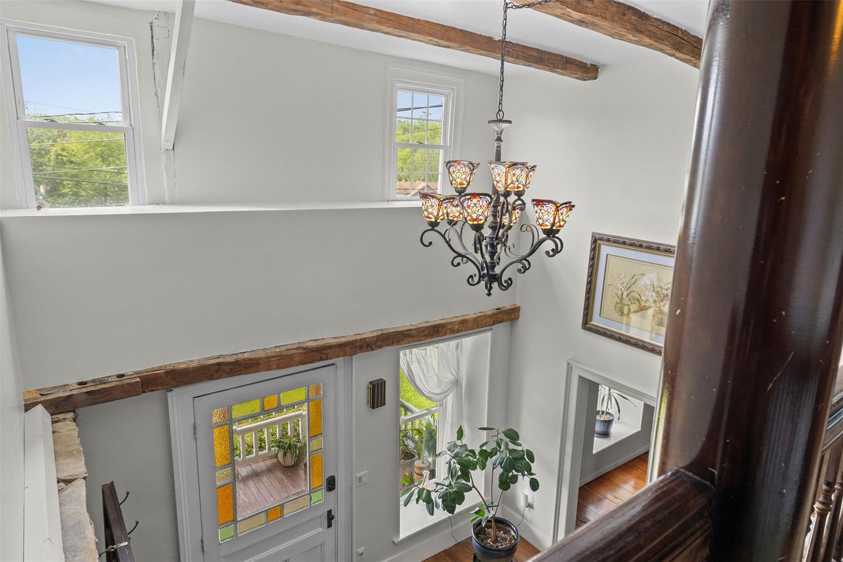Chandelier, Interior, Pendant Lights, Wooden Beams