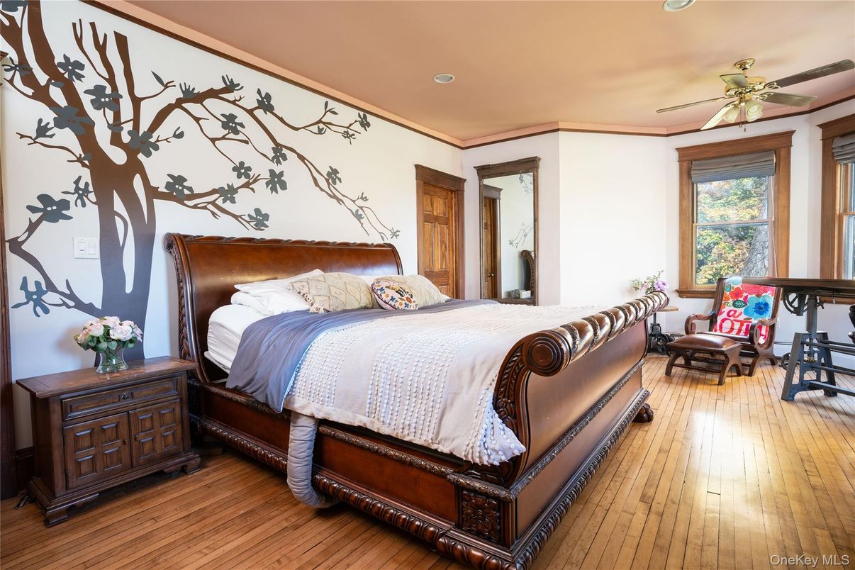 Bedroom, Interior, Wood Texture Flooring