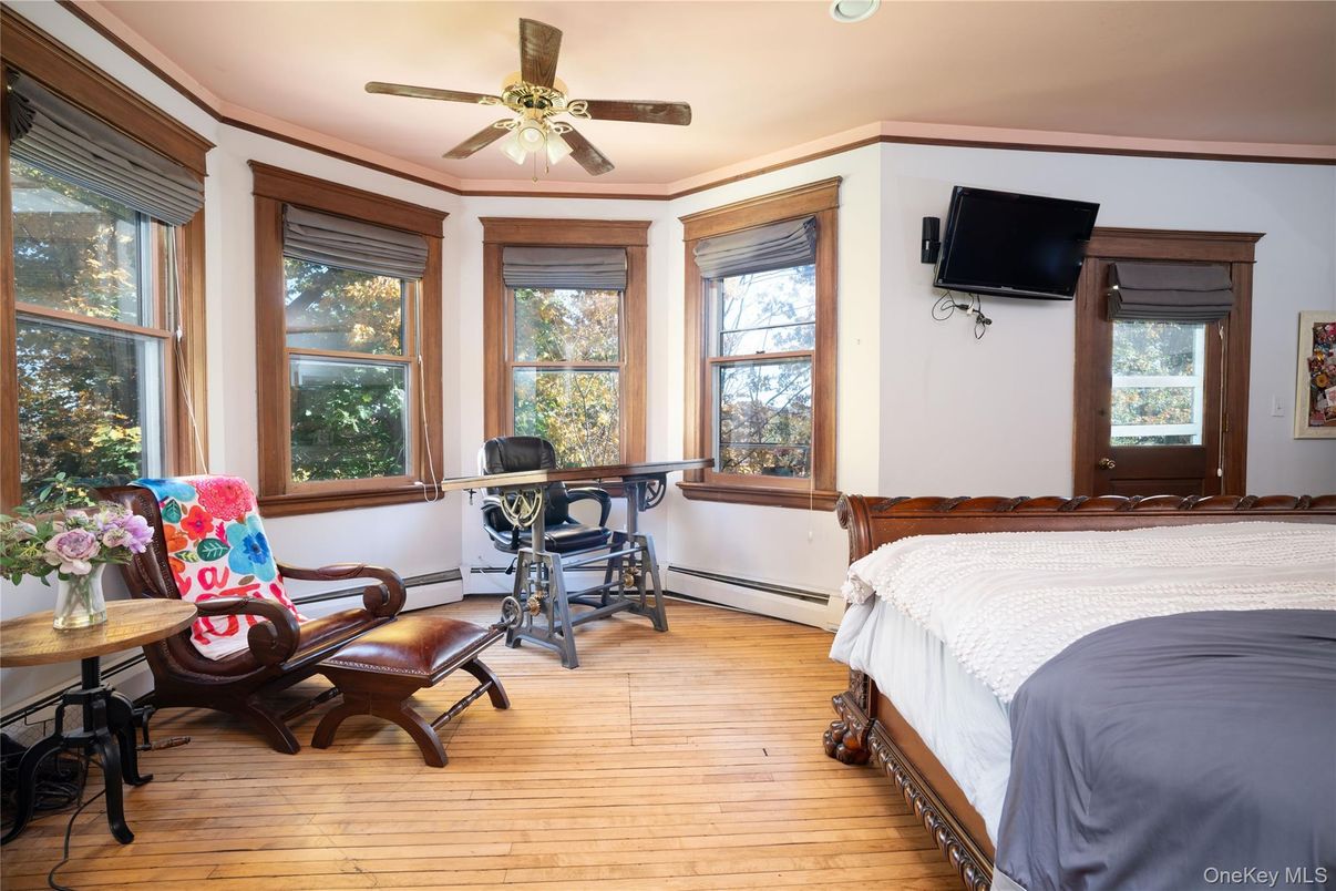 Bedroom, Interior, Wood Texture Flooring