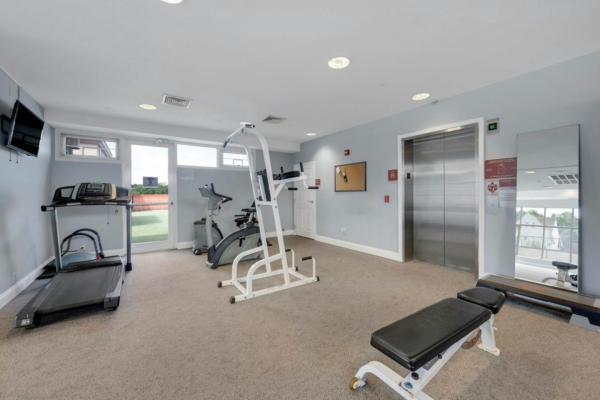 Fitness Equipment, Interior, Recessed Lighting