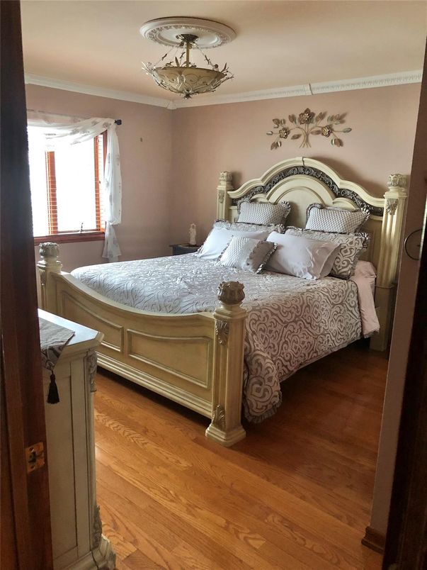 Bedroom, Chandelier, Interior, Wood Texture Flooring