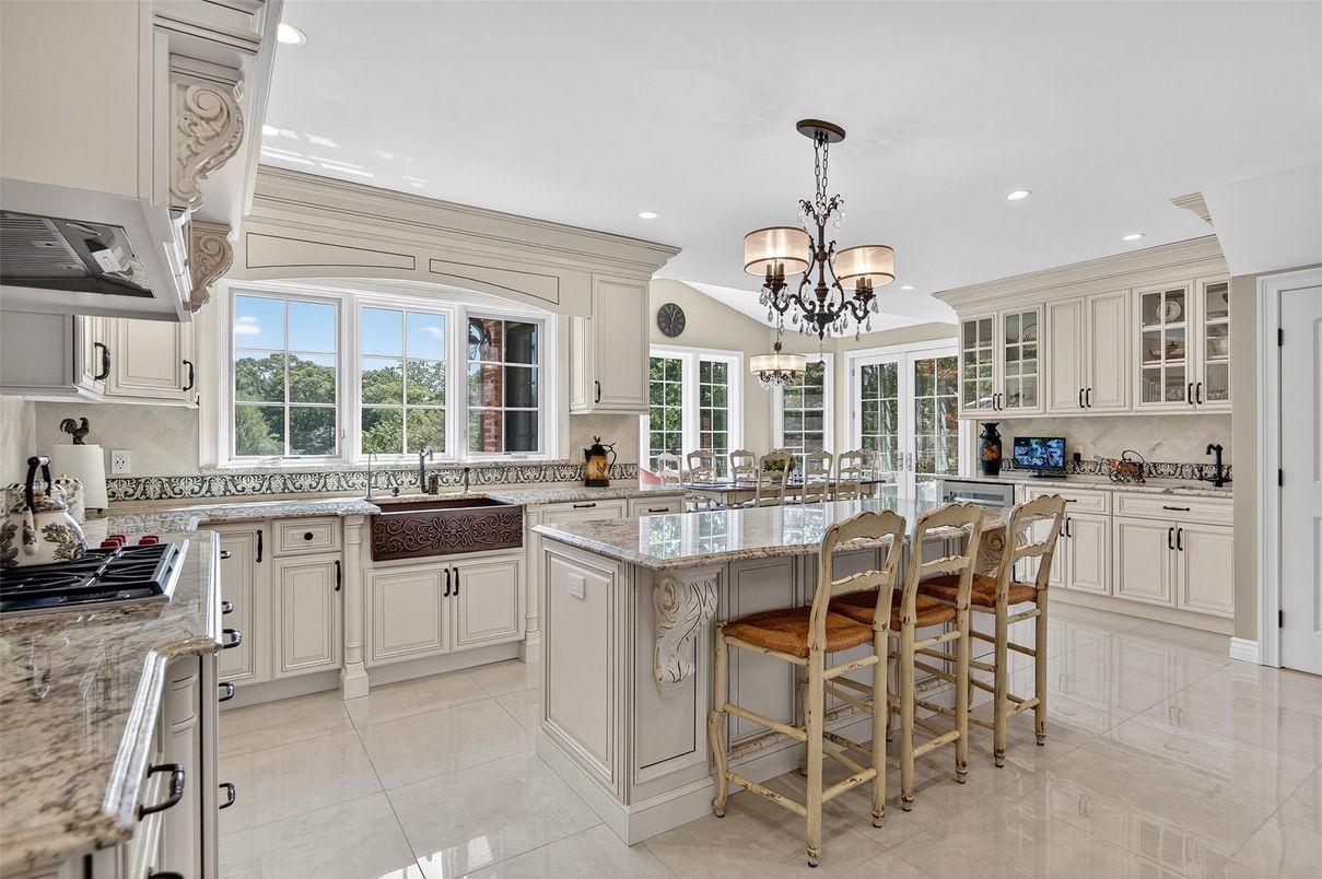 Chandelier, Interior, Kitchen, Recessed Lighting