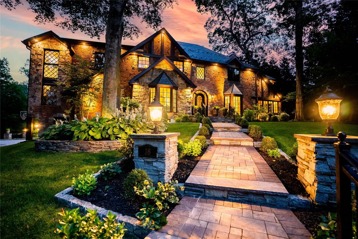 Backyard, Exterior, Facade, Tudor Revival