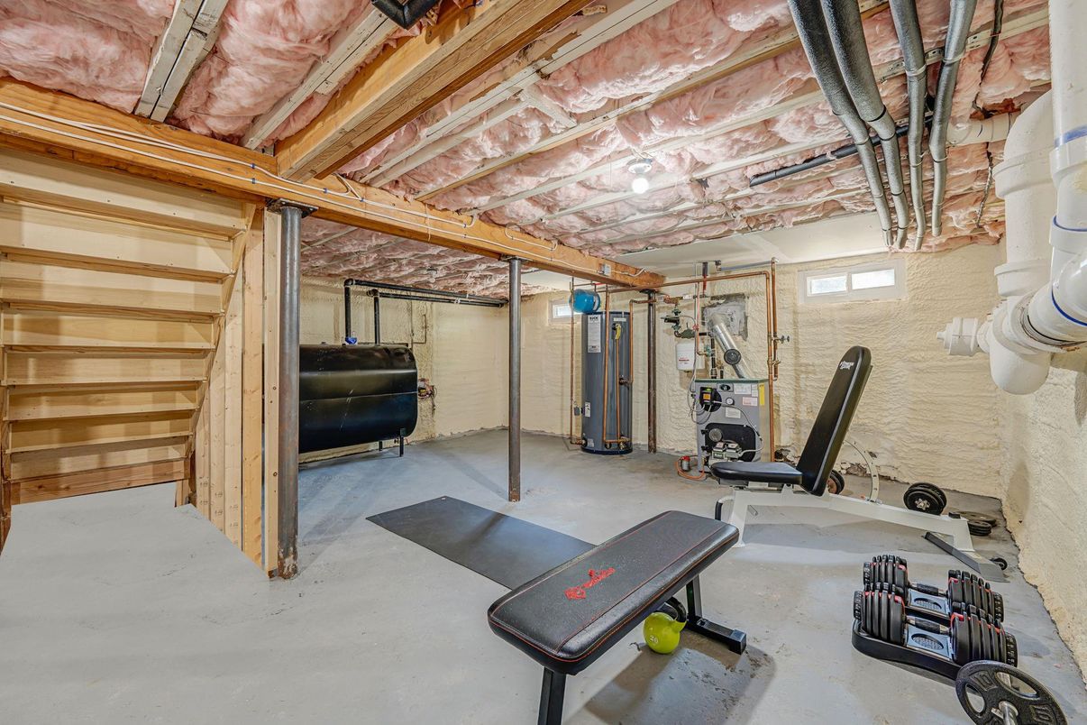 Fitness Equipment, Interior, Stone Walls