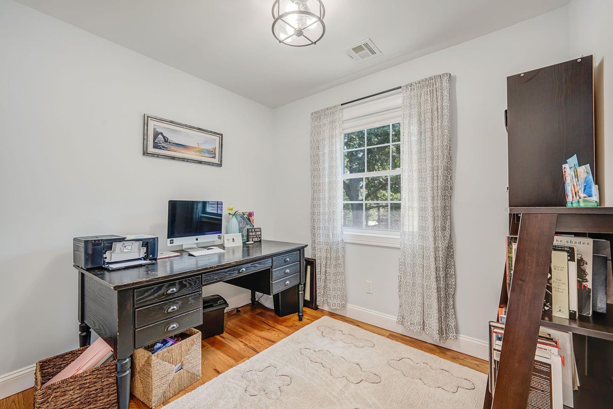 Home Office, Interior, Wood Texture Flooring
