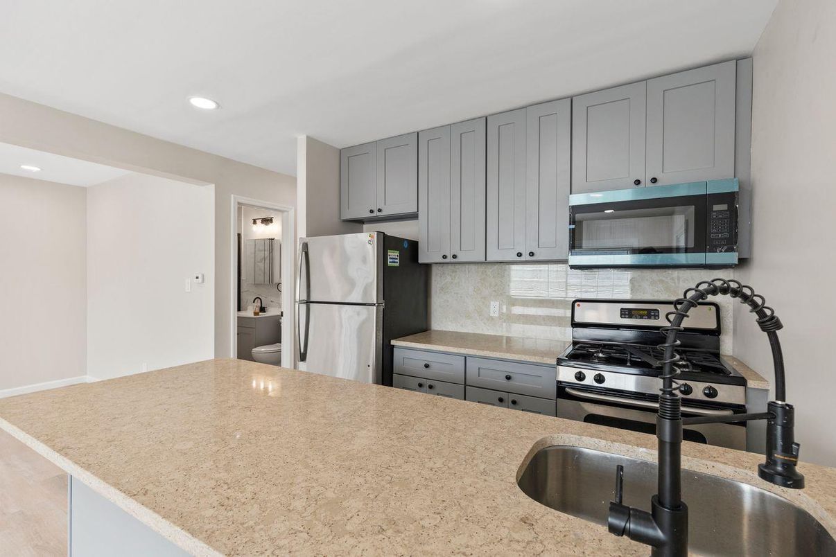 Interior, Kitchen, Recessed Lighting, Stainless Steel Appliances