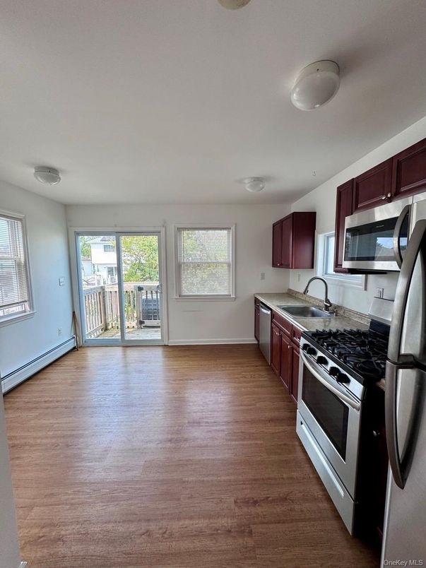 Interior, Kitchen, Wood Texture Flooring