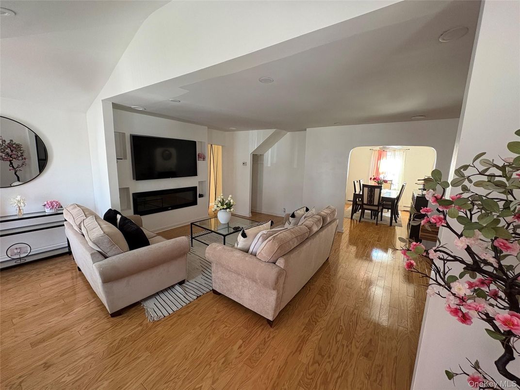 Dining room, Fireplace, Interior, Living room, Wood Texture Flooring