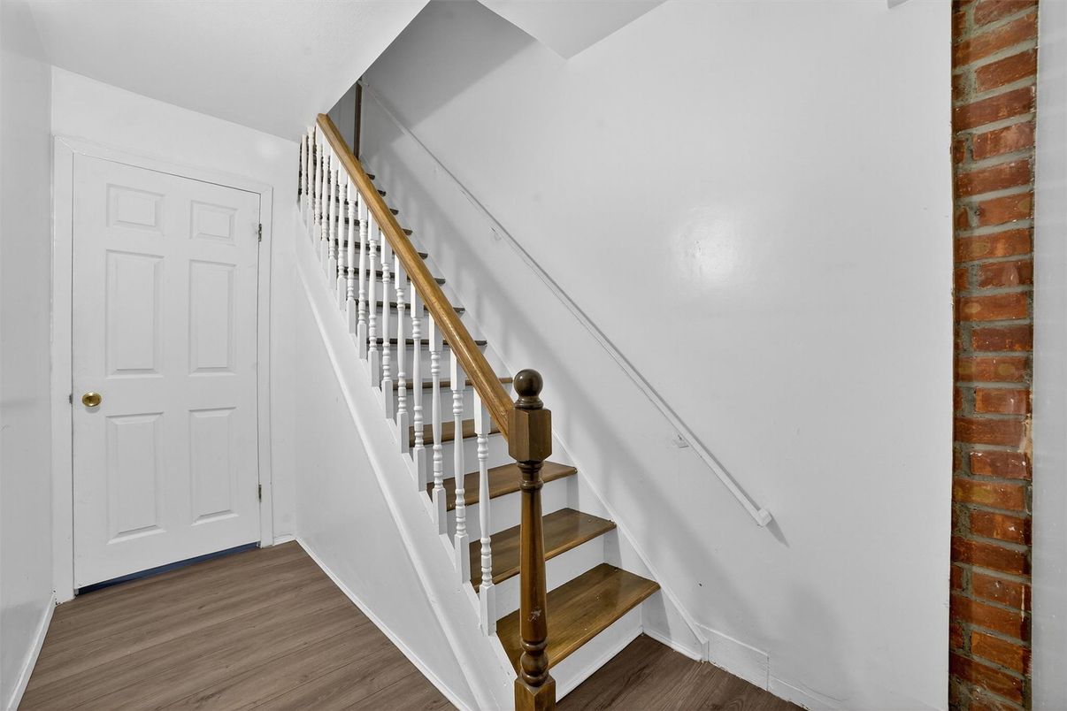Interior, Stone Walls, Wood Texture Flooring