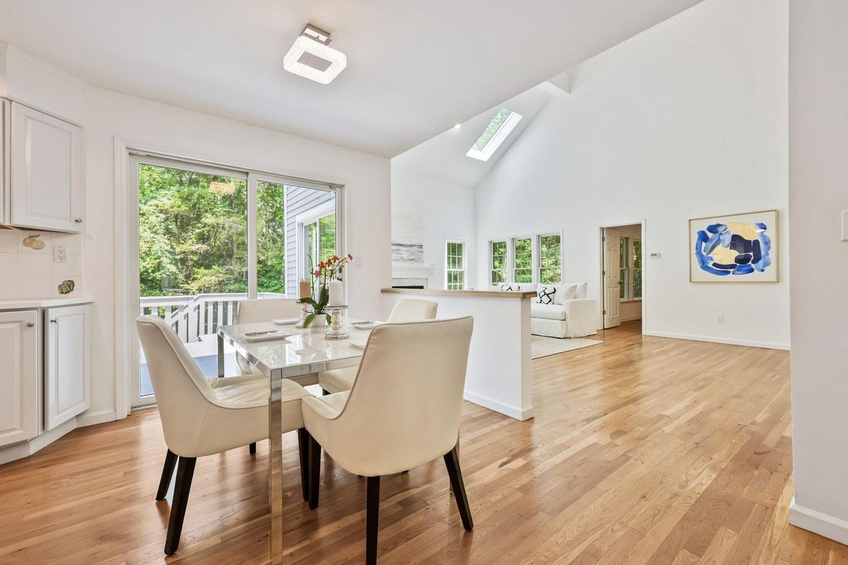 Dining room, Interior, Wood Texture Flooring