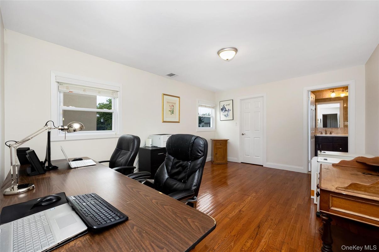 Home Office, Interior, Wood Texture Flooring