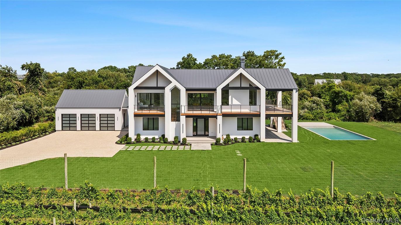 Attached, Backyard, Exterior, Facade, Pool, Farmhouse