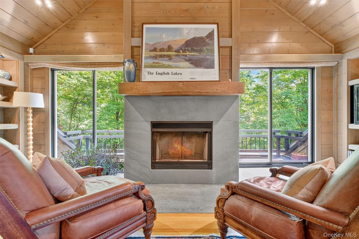 Fireplace, Interior, Living room, Wooden Ceilings, Wood Texture Flooring, Wooden Walls