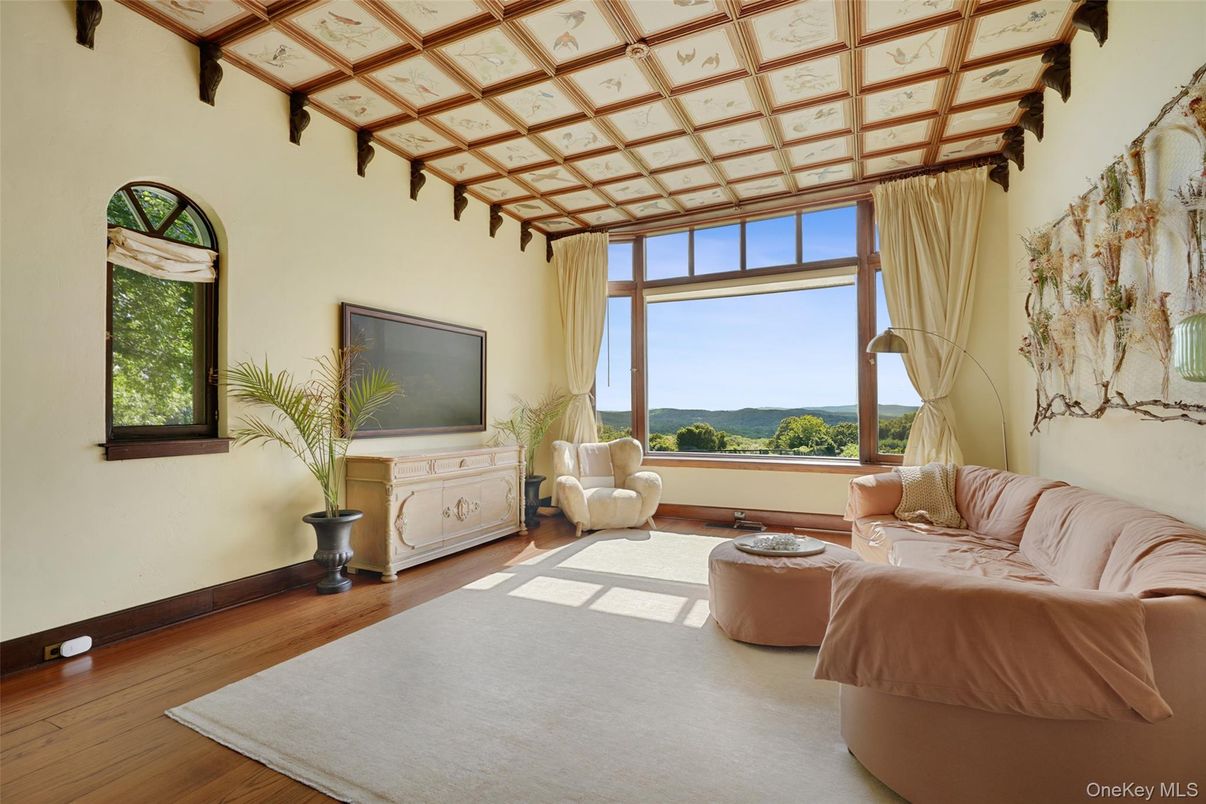Interior, Living room, Water, Wooden Beams, Wood Texture Flooring