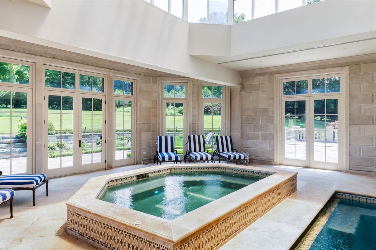 Interior, Pool, Stone Walls