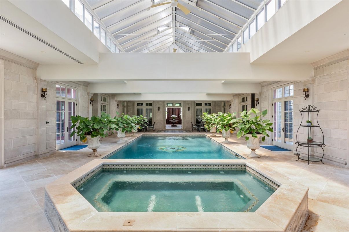 Interior, Pool, Stone Walls