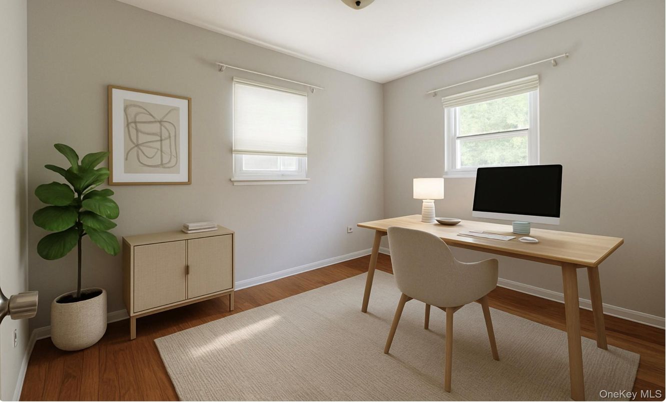 Home Office, Interior, Wood Texture Flooring