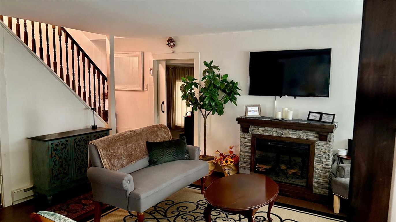Fireplace, Interior, Wood Texture Flooring
