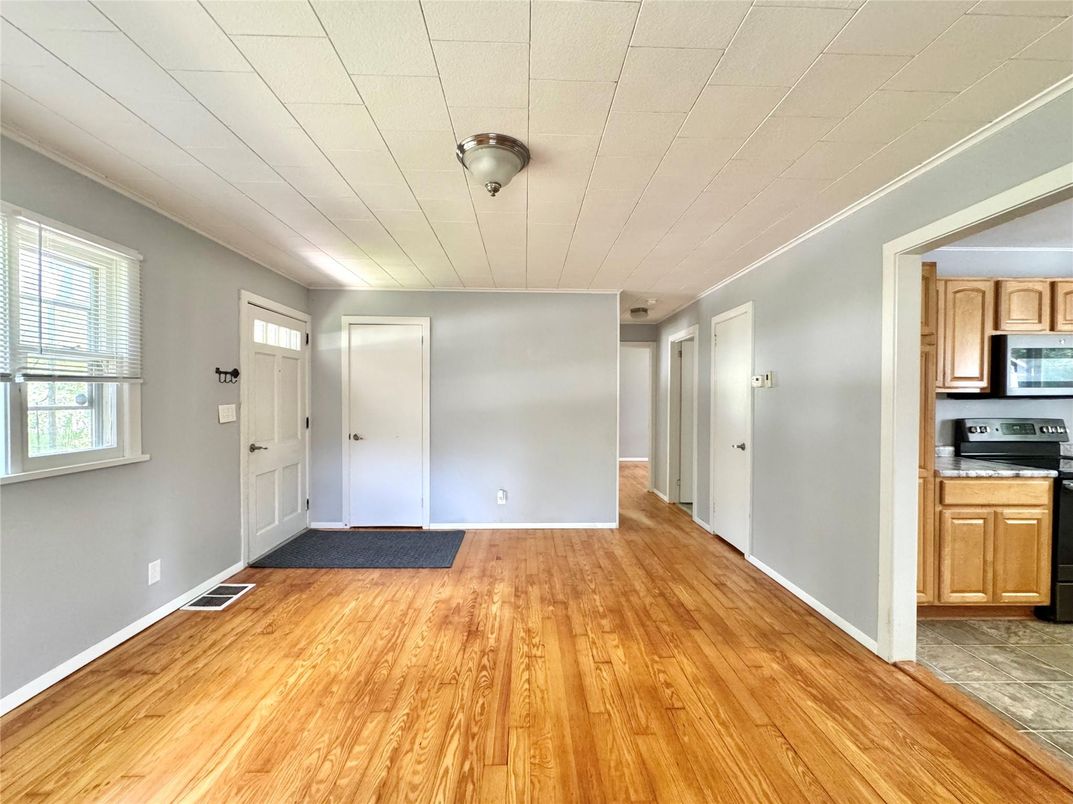 Empty room, Interior, Kitchen, Wood Texture Flooring