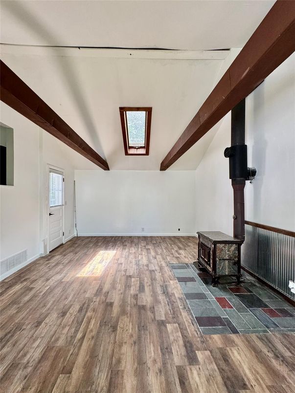 Empty room, Interior, Wooden Beams, Wood Texture Flooring