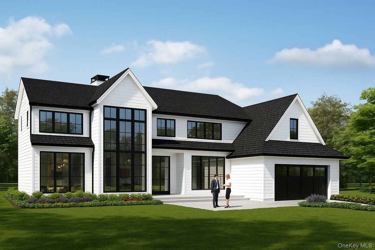 Attached, Exterior, Facade, Farmhouse