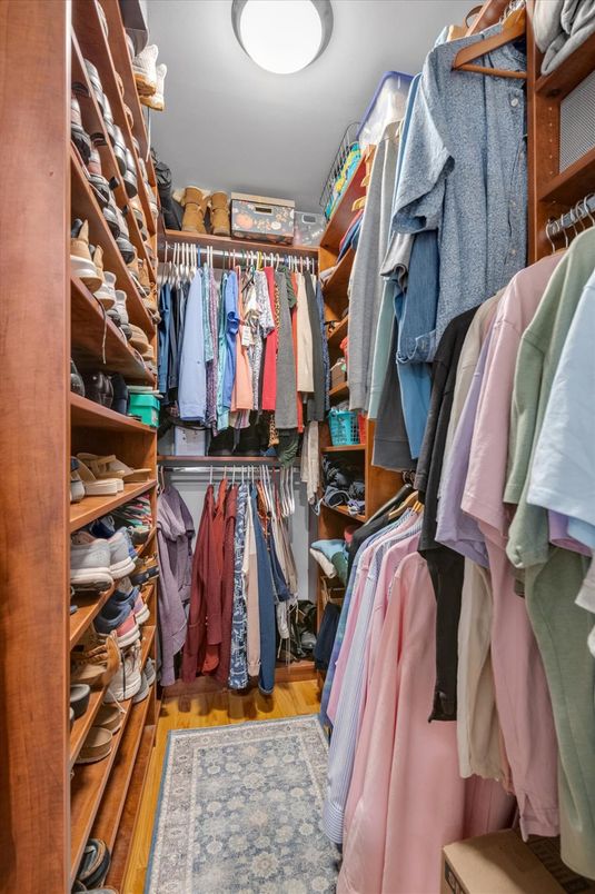 Interior, Walk-in Closets, Wood Texture Flooring