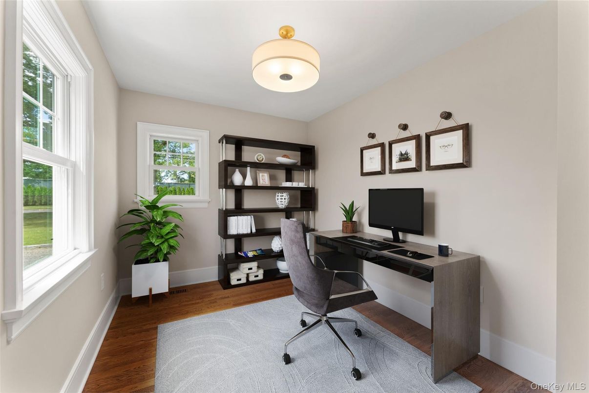 Home Office, Interior, Wood Texture Flooring