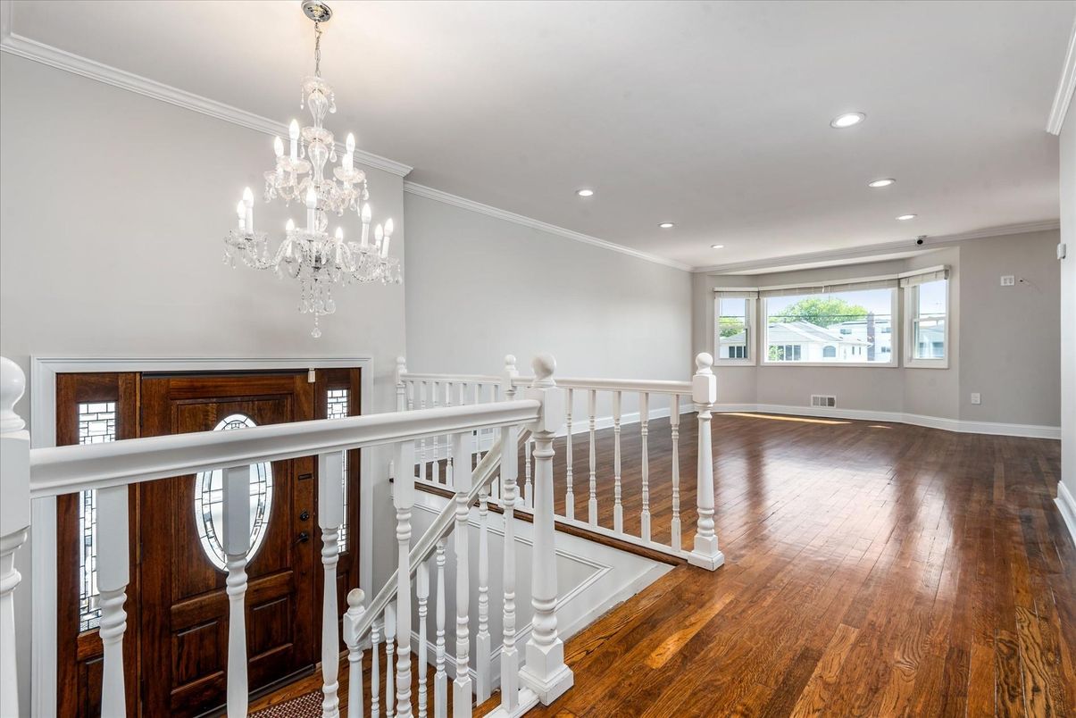 Chandelier, Interior, Recessed Lighting, Wood Texture Flooring