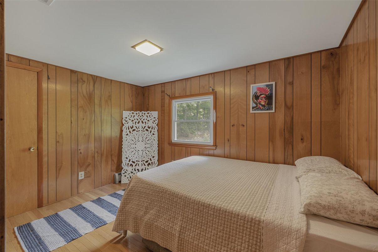 Bedroom, Interior, Wood Texture Flooring, Wooden Walls