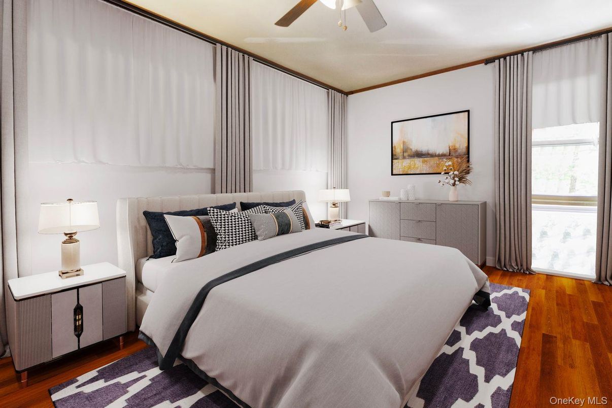 Bedroom, Interior, Wood Texture Flooring