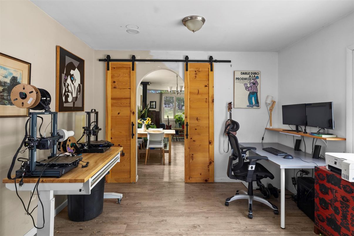 Home Office, Interior, Wood Texture Flooring